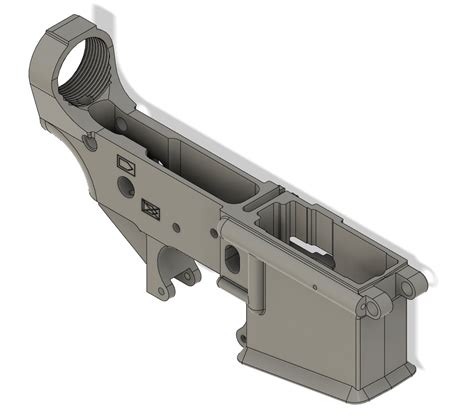 download the file(s) and print them on your 3D printer. . Ar15 lower 3d print file